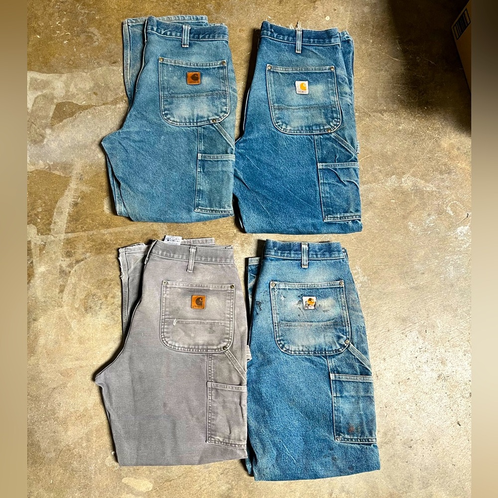 4 pairs of Carhartt pants - 32x30